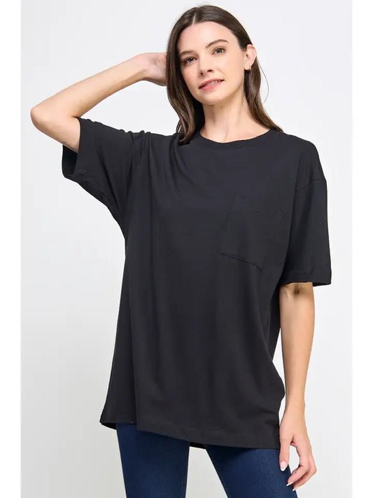 Over sized Black Tee Shirt