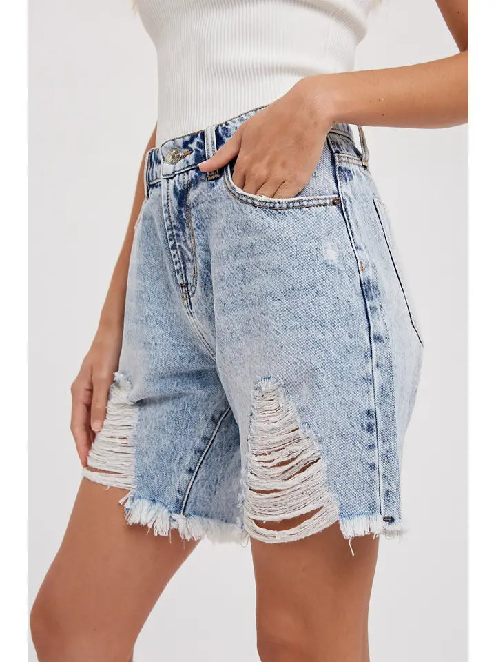 Denim Boyfriend Shorts