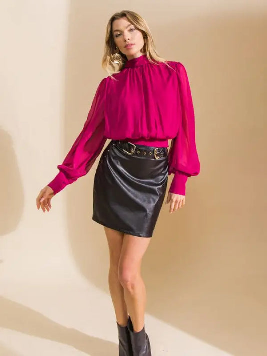 Leather Mini Skirt