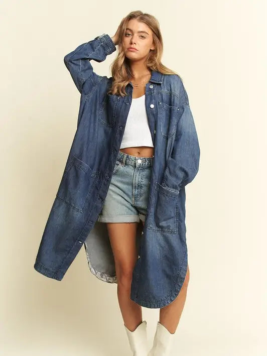 Berset Long Denim Jacket