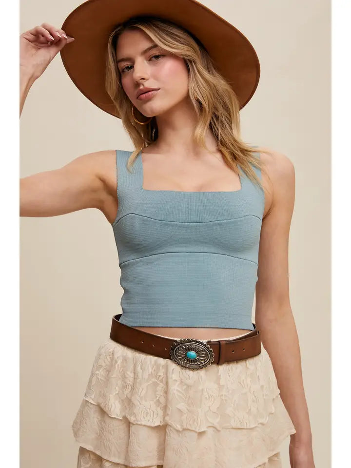 WILLOW BRAMI TOP Light Blue