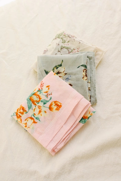 Orchid Flower Bandana Dimensions 20"x20"