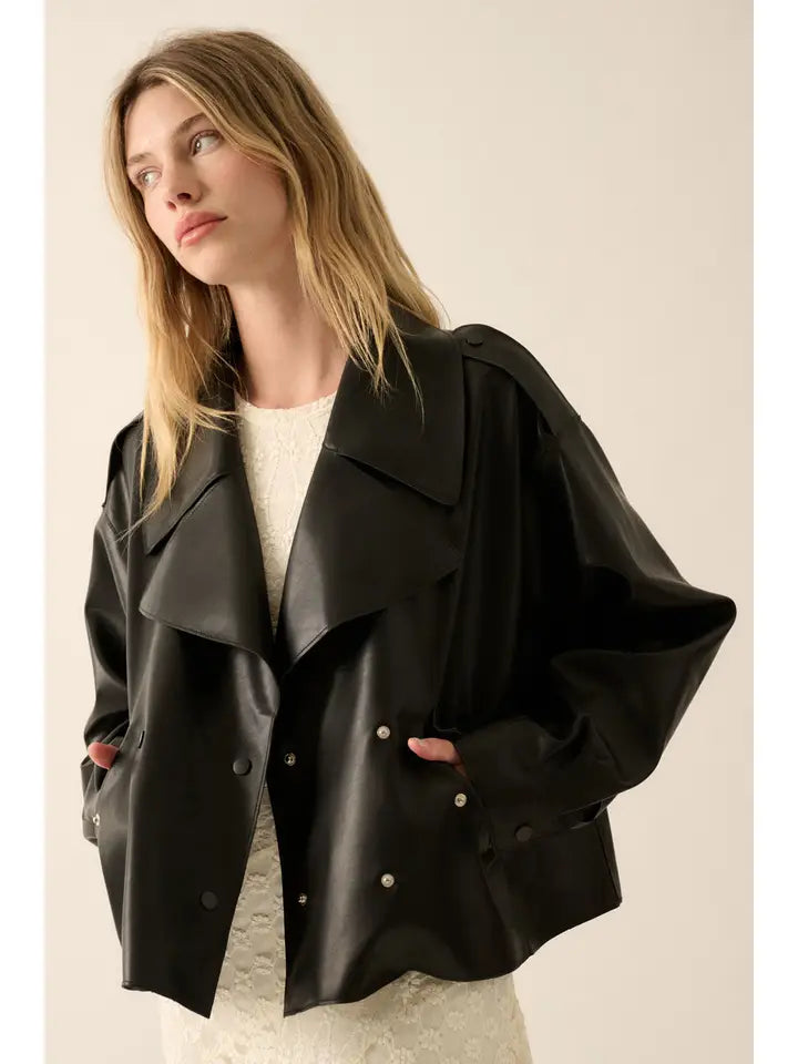 Faux Leather Jacket