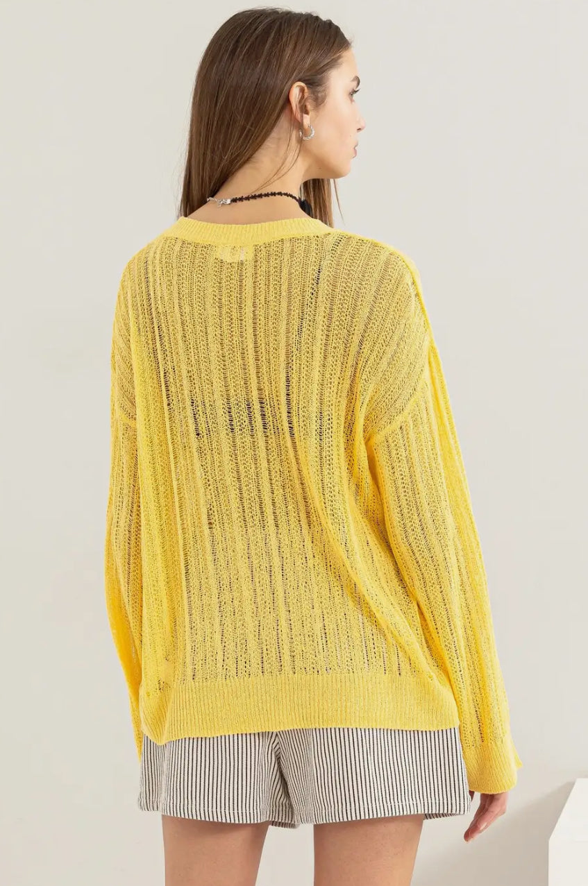 Summer Yellow Knit