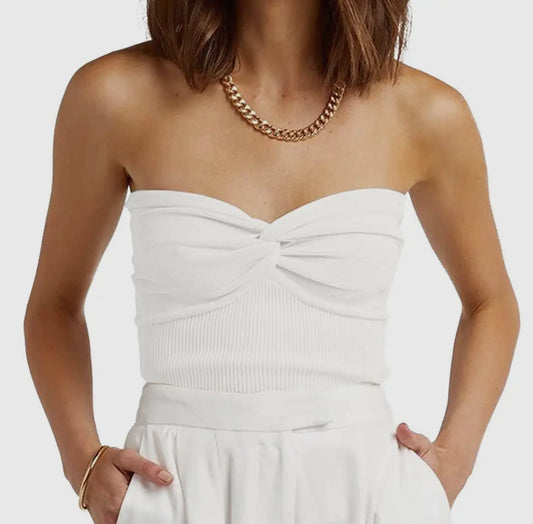 Omee bandeau top White