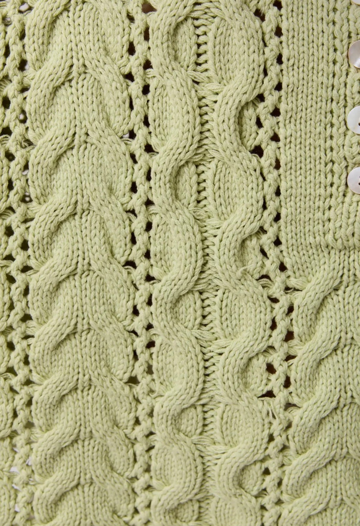 Lessa Lime Green knit Henley