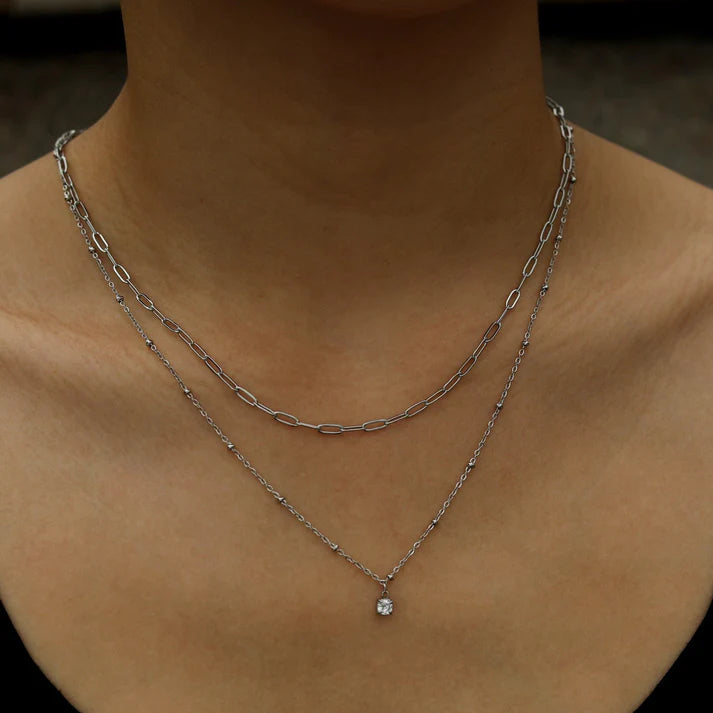 Kateri Necklace Gold and White Gold