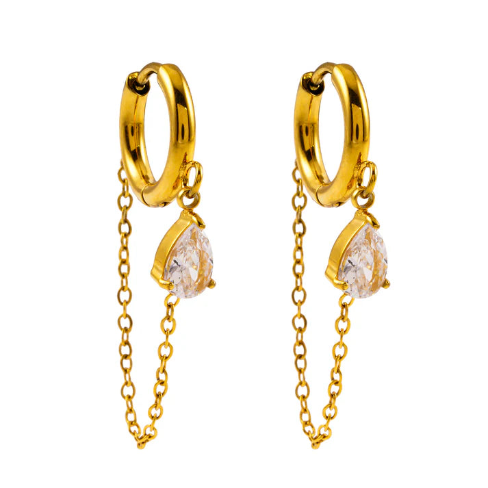 Kazuka Dangle Chain Earings