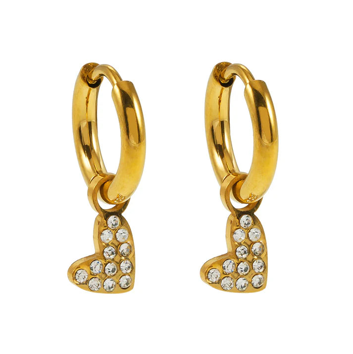 Virtuous gold earrings