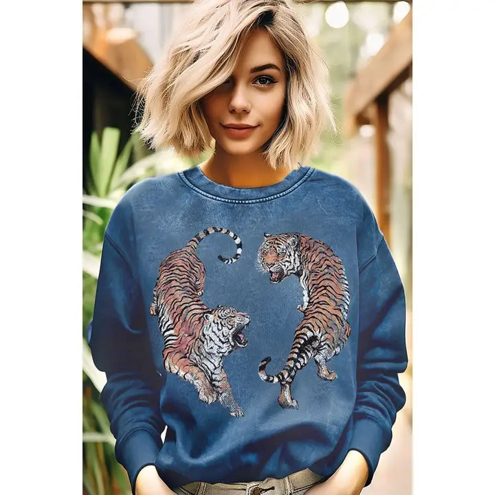 Twins Tiger Sweat Shirt
