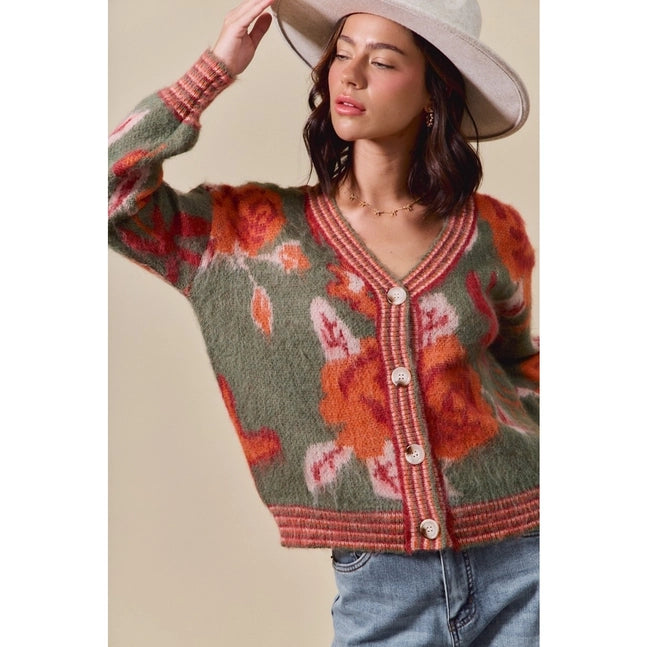 Vintage Floral Cardigan