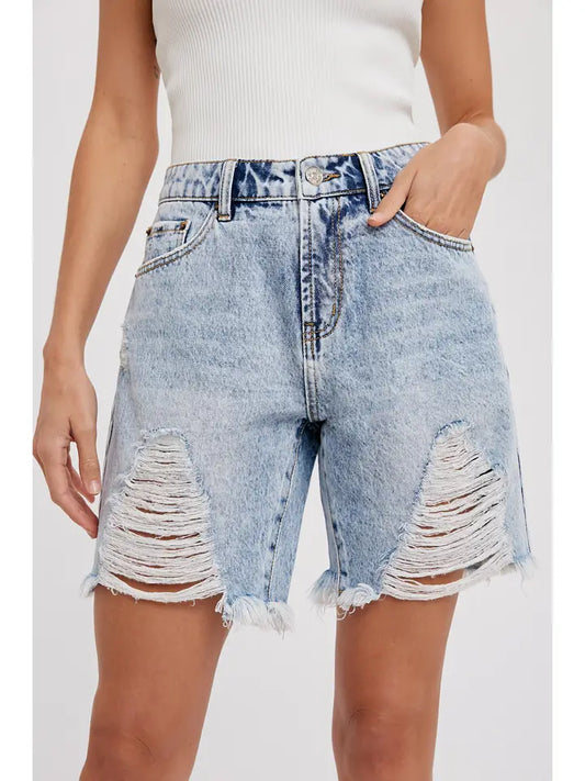 Denim Boyfriend Shorts