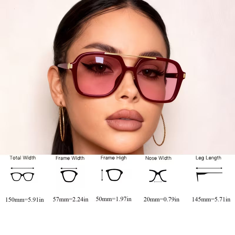Burgundy Coloured Sunglasses