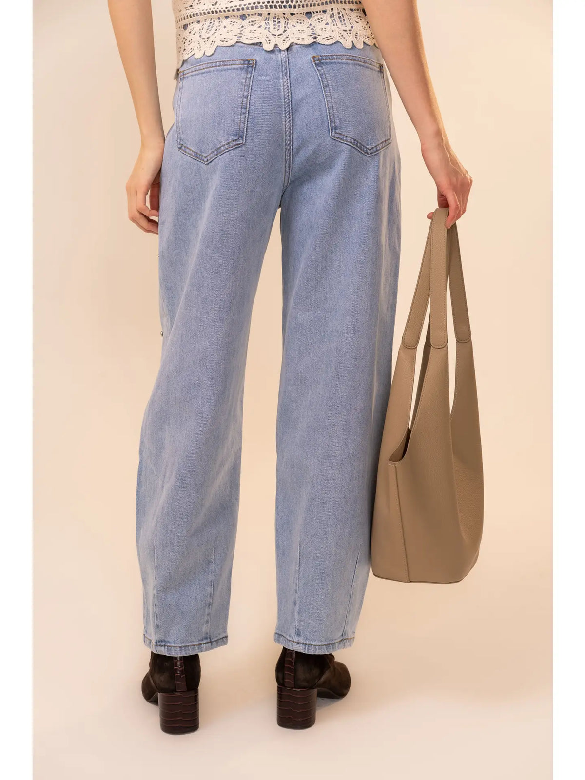 Hey Stud Barrel Jeans
