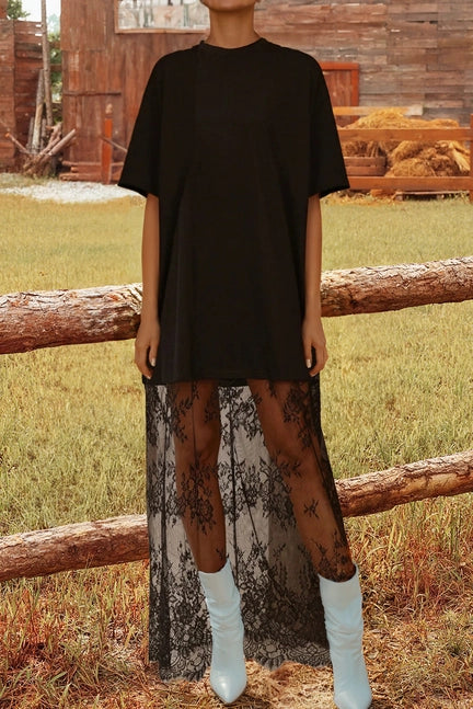 T Shirt Lace Dress