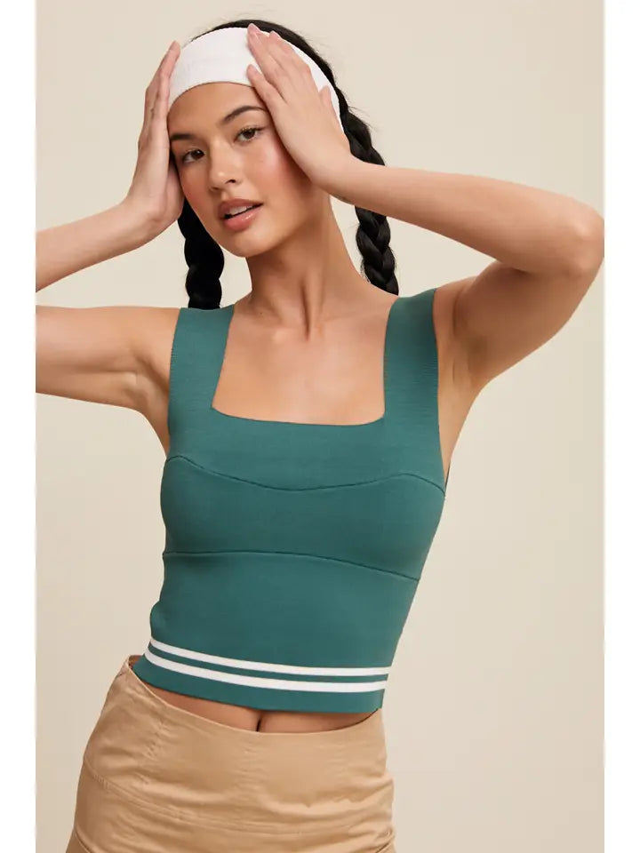 Willow Brami Green w/ stripes