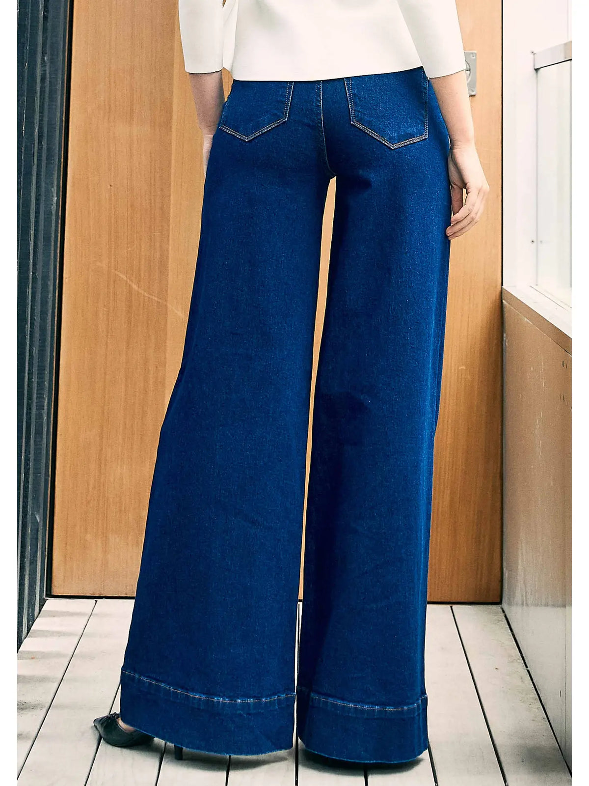 Assure Wide Leg Dark Denim