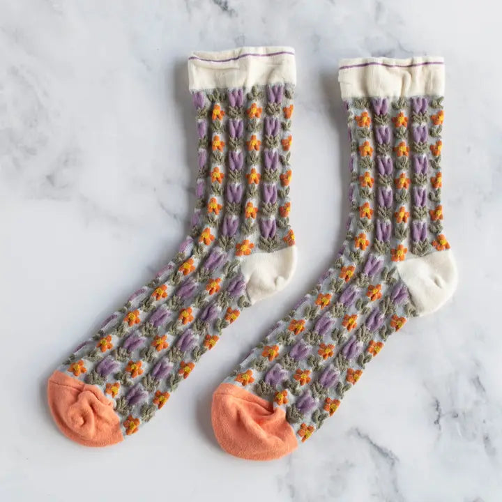 Vintage Floral Socks