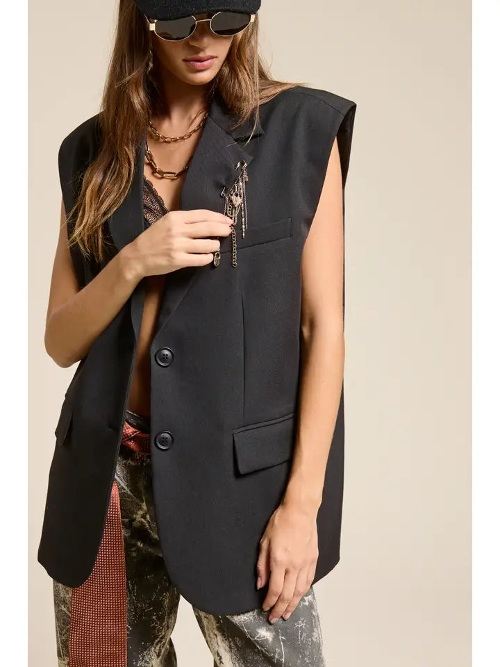Saphie Black Blazer