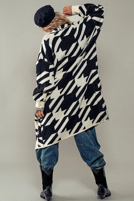 Hounds tooth Cardi Jacket