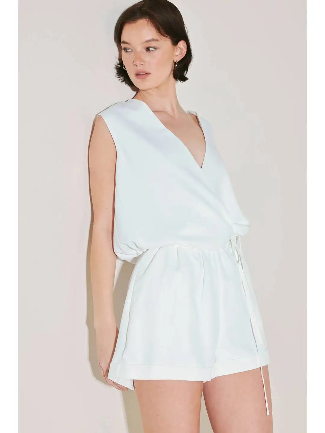Crissy White tie top