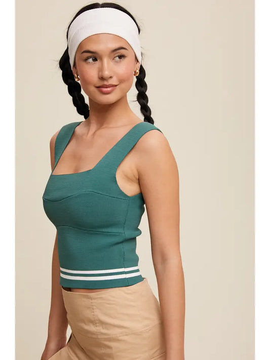 Willow Brami Green w/ stripes