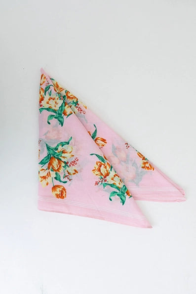 Orchid Flower Bandana Dimensions 20"x20"