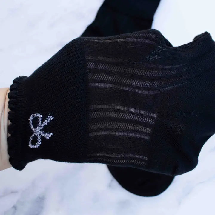 Black Bow Sheer Socks