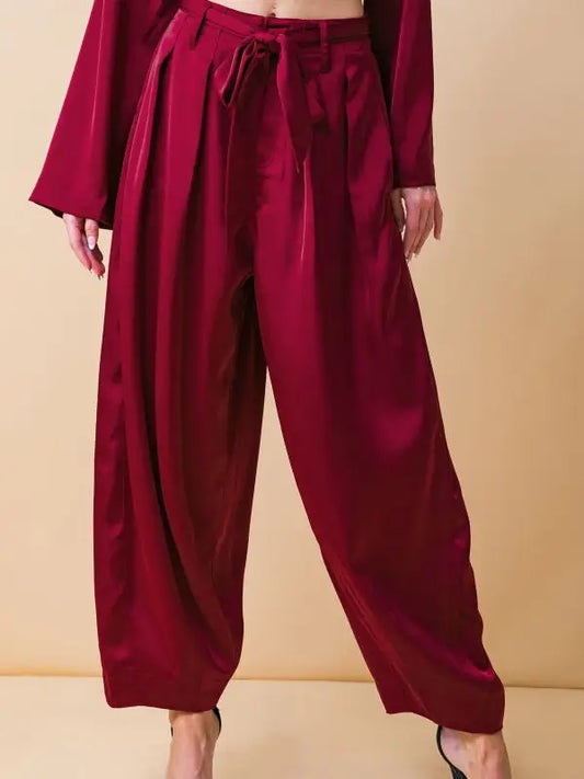Nixs Ruby Satin Pants