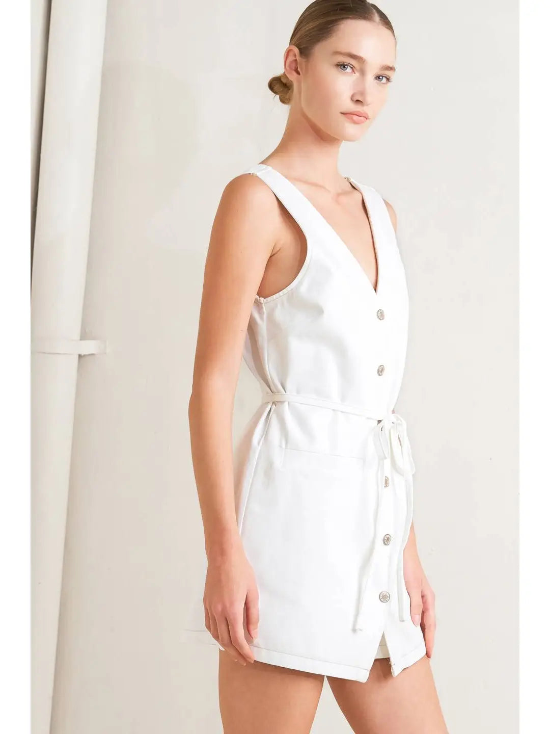 Miley White Romper