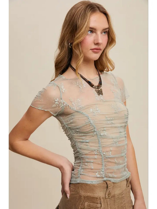 Baby Blued Mesh tee