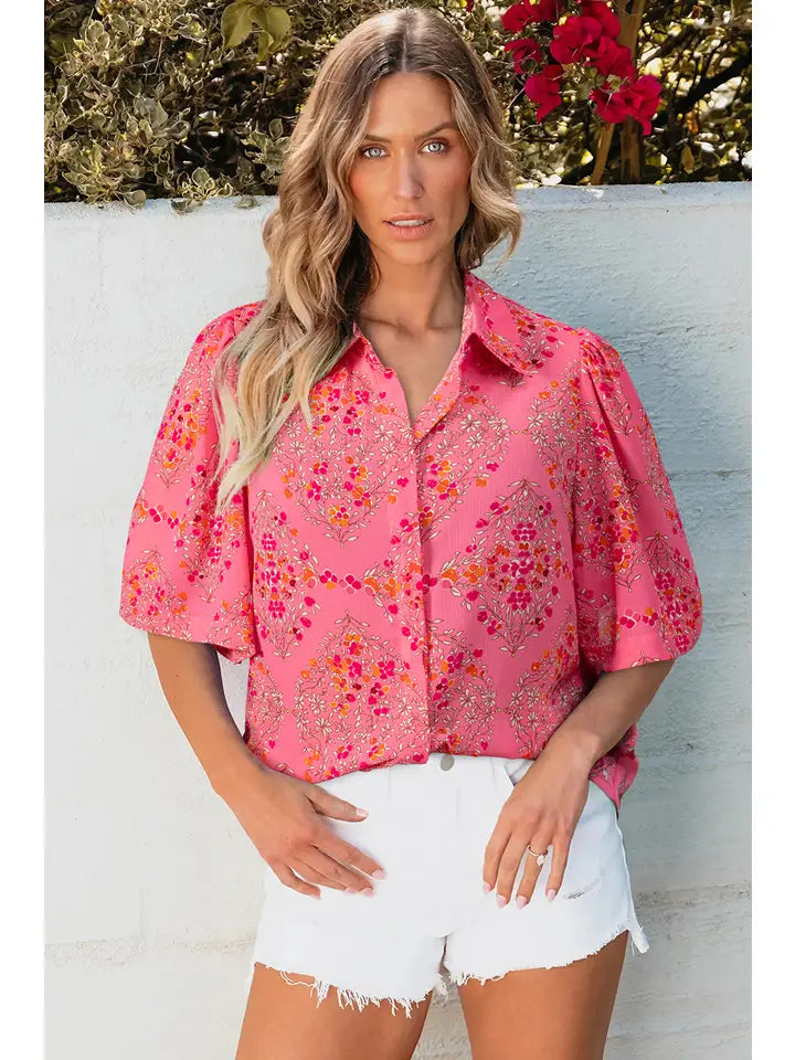 Indie Button Down Blouse