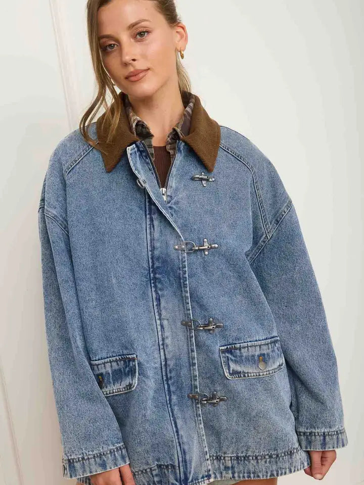 Denim Latch Hook Jacket