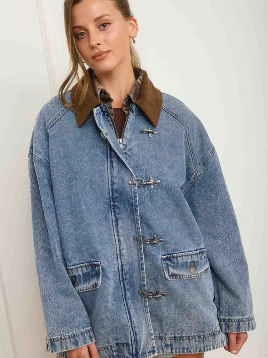 Denim Latch Hook Jacket