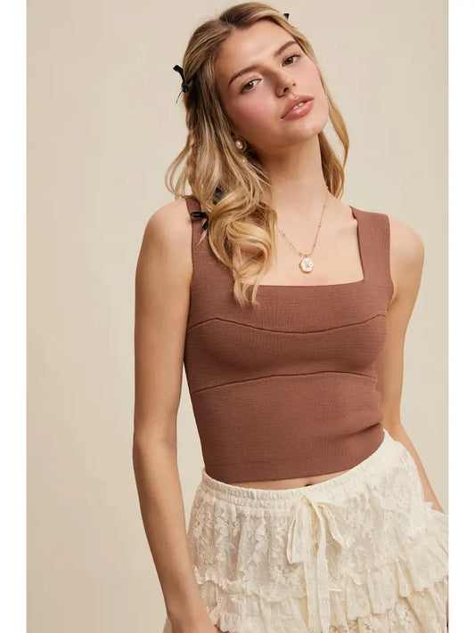 WILLOW BRAMI TOP Light Brown