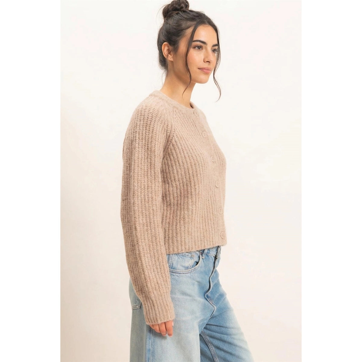 Darling Taupe cardigan