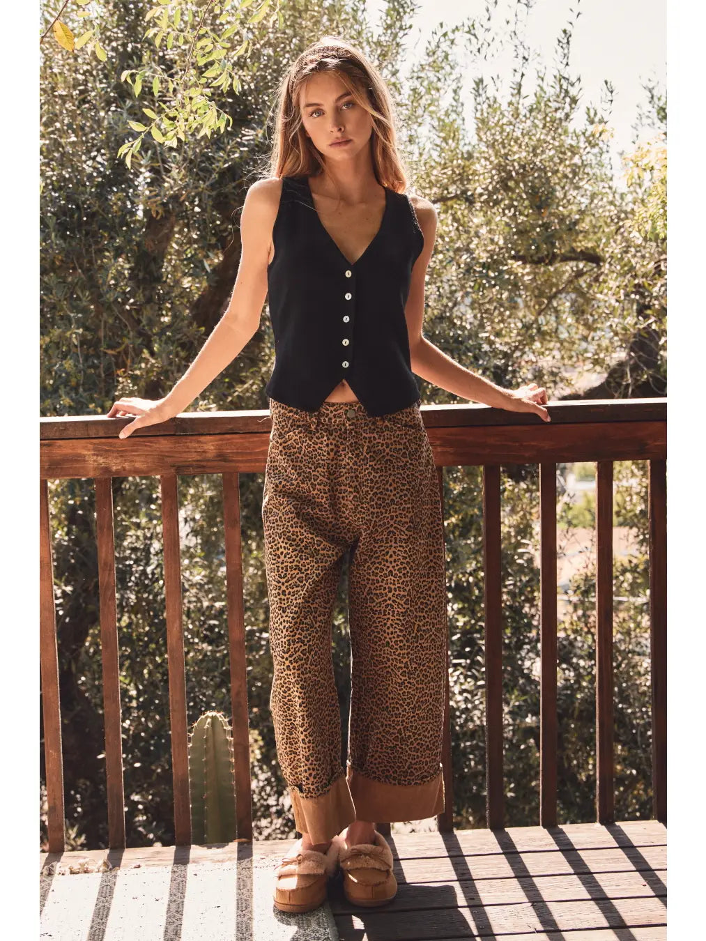 Paige Leopard Pants