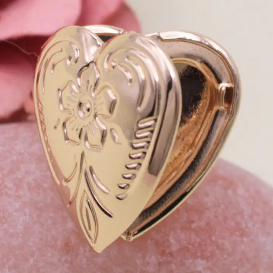 Heart Locket Ring Adjustable