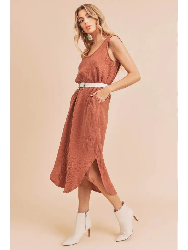 Duccie Tank Terracotta Dress