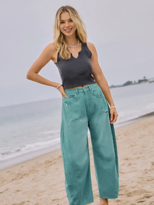 Seafoam Barrel Pants