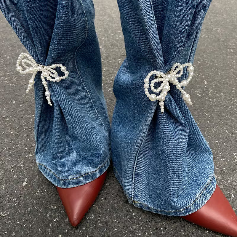 Bow Pearl Pins