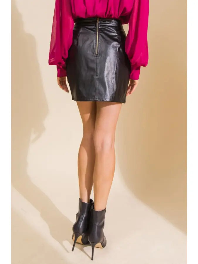 Leather Mini Skirt