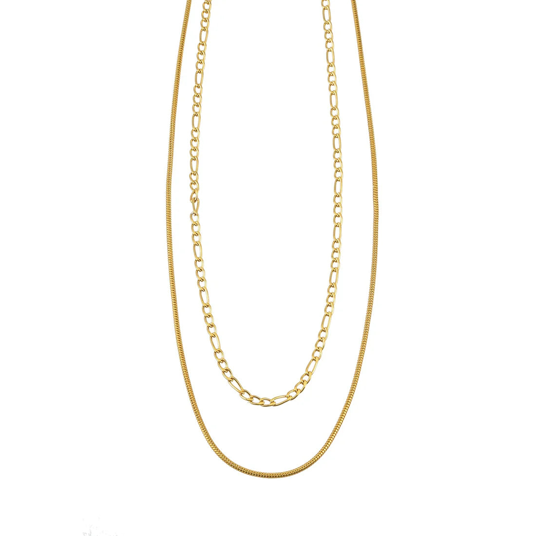 Amara Gold double necklace