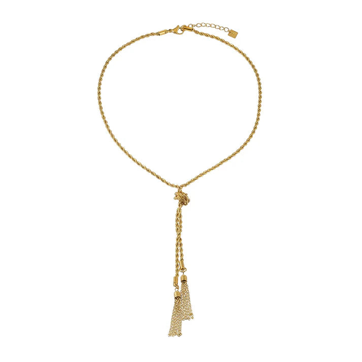 Pio Tassel Gold Necklace
