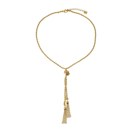 Pio Tassel Gold Necklace