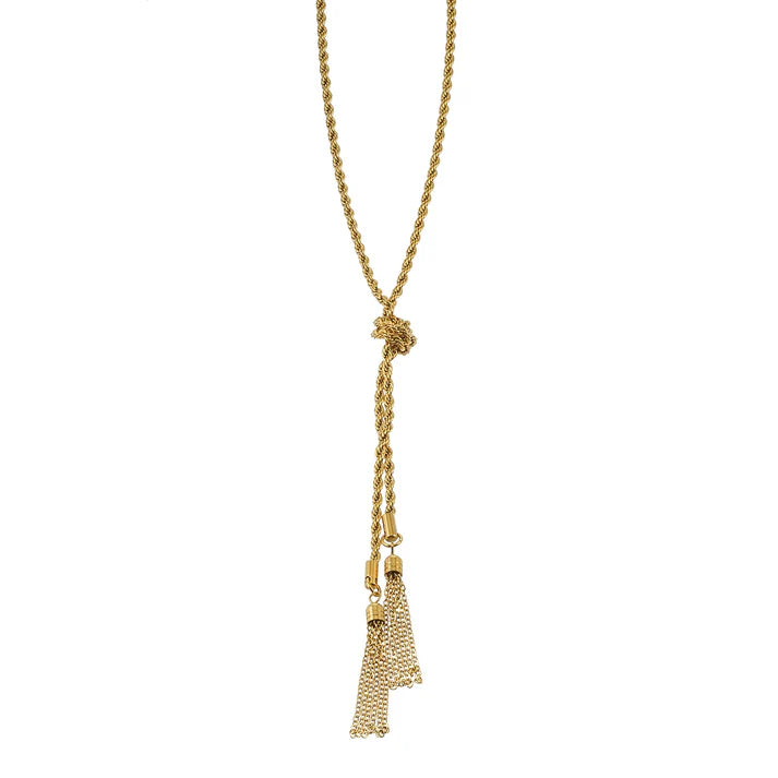 Pio Tassel Gold Necklace
