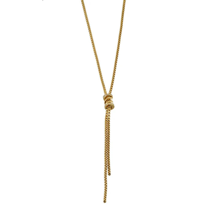 Mahana Lariat Gold Necklace