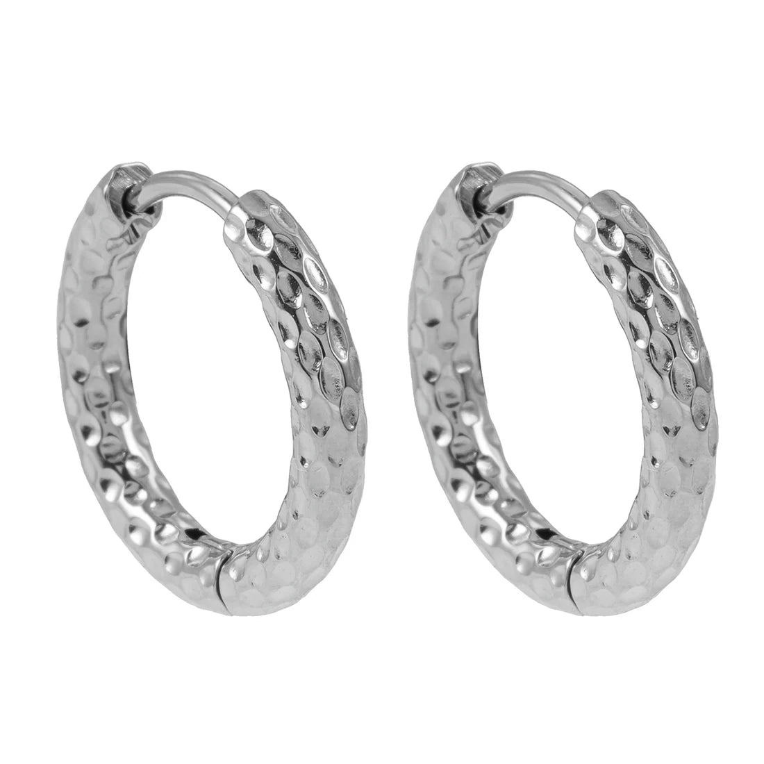 Edgware white gold earrings