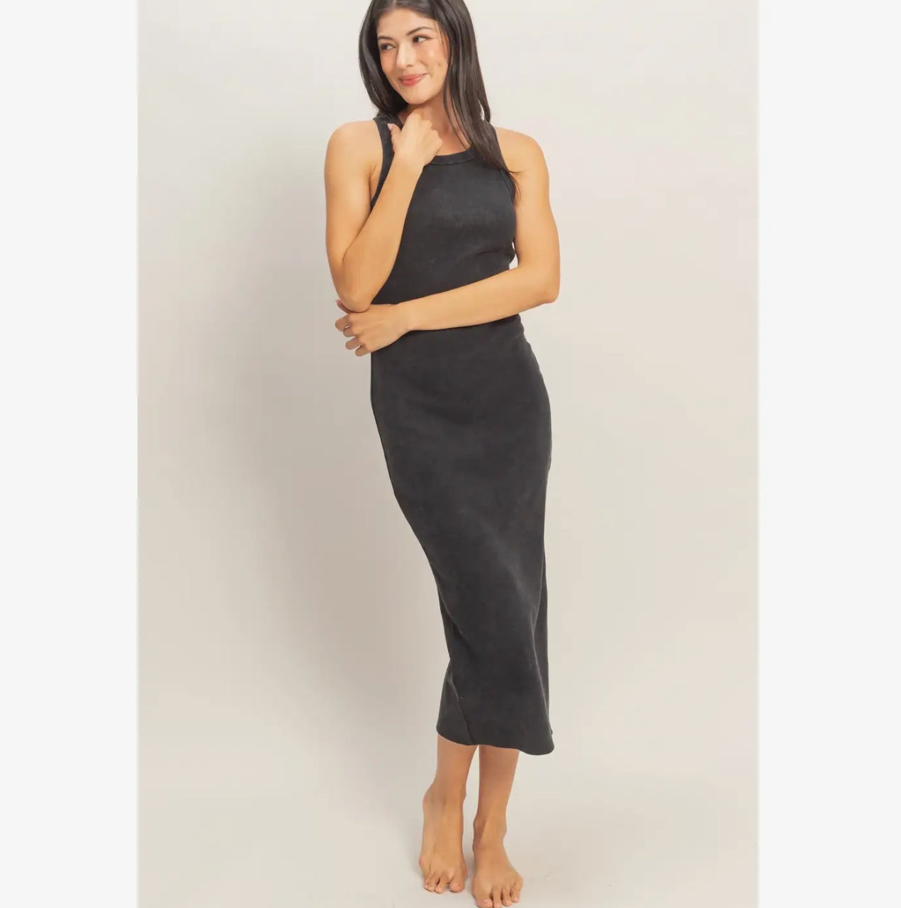 Black Tank Midi Dress