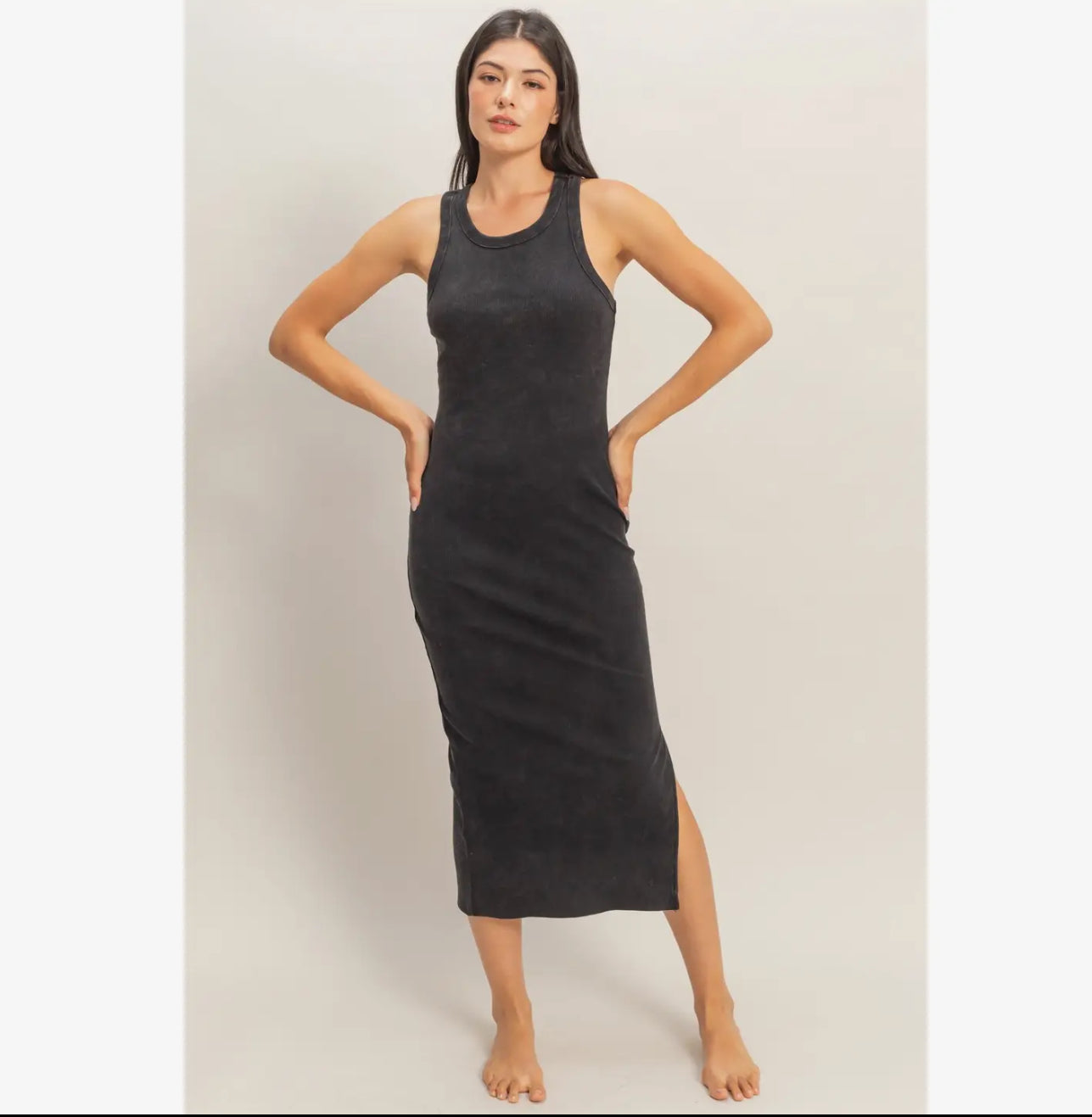 Black Tank Midi Dress